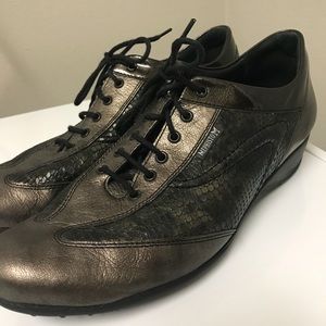 Mephisto Brown Genuine Leather Lace-Up